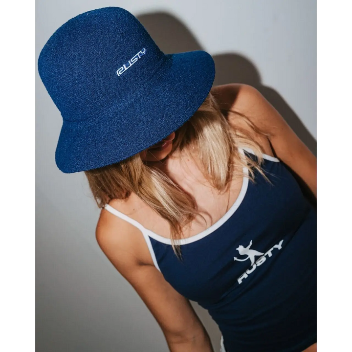 Rusty Bailey Bucket Hat - Navy Blue 