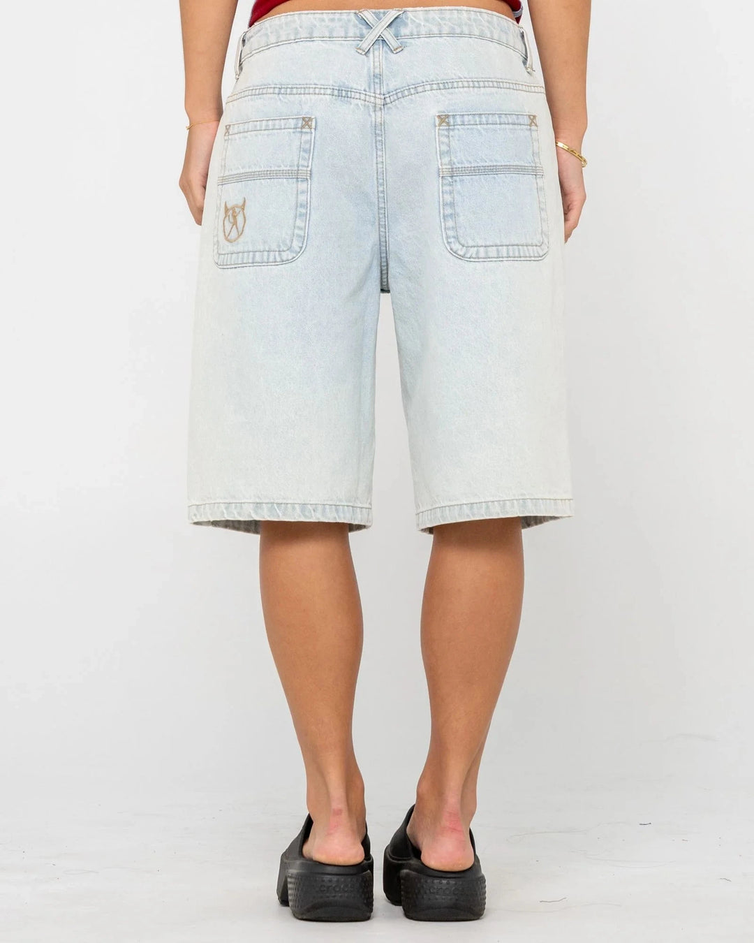 Rusty Bethany Baggy Low Rise Denim Jorts 