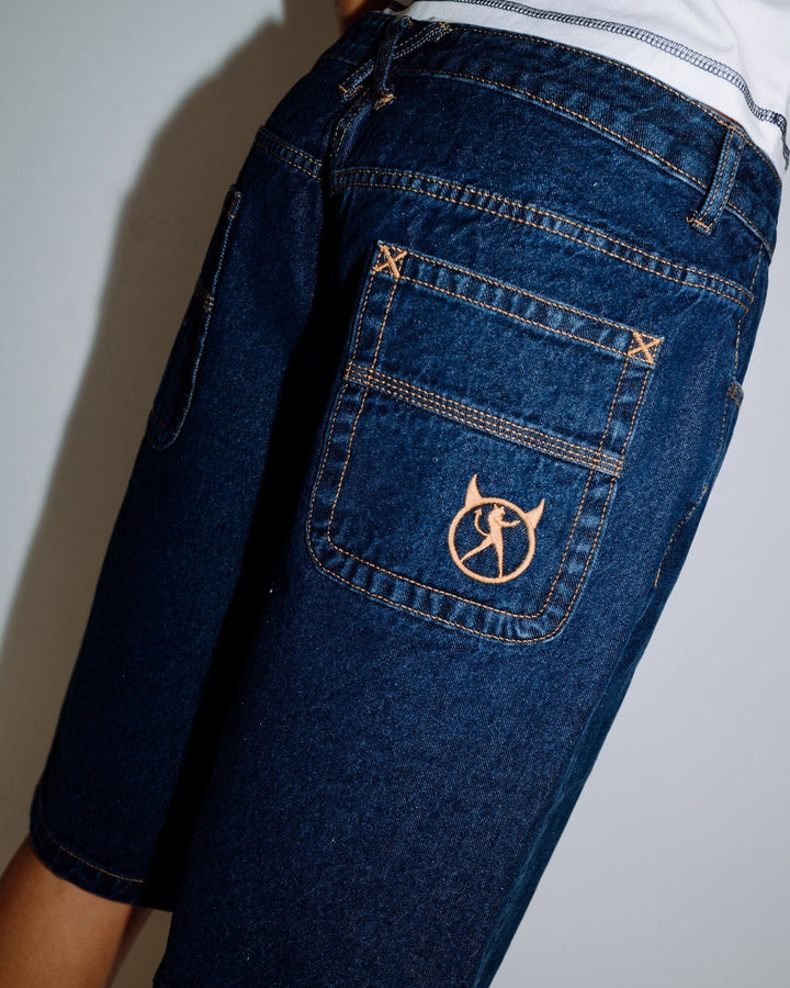 Rusty Bethany Baggy Low Rise Denim Jorts 