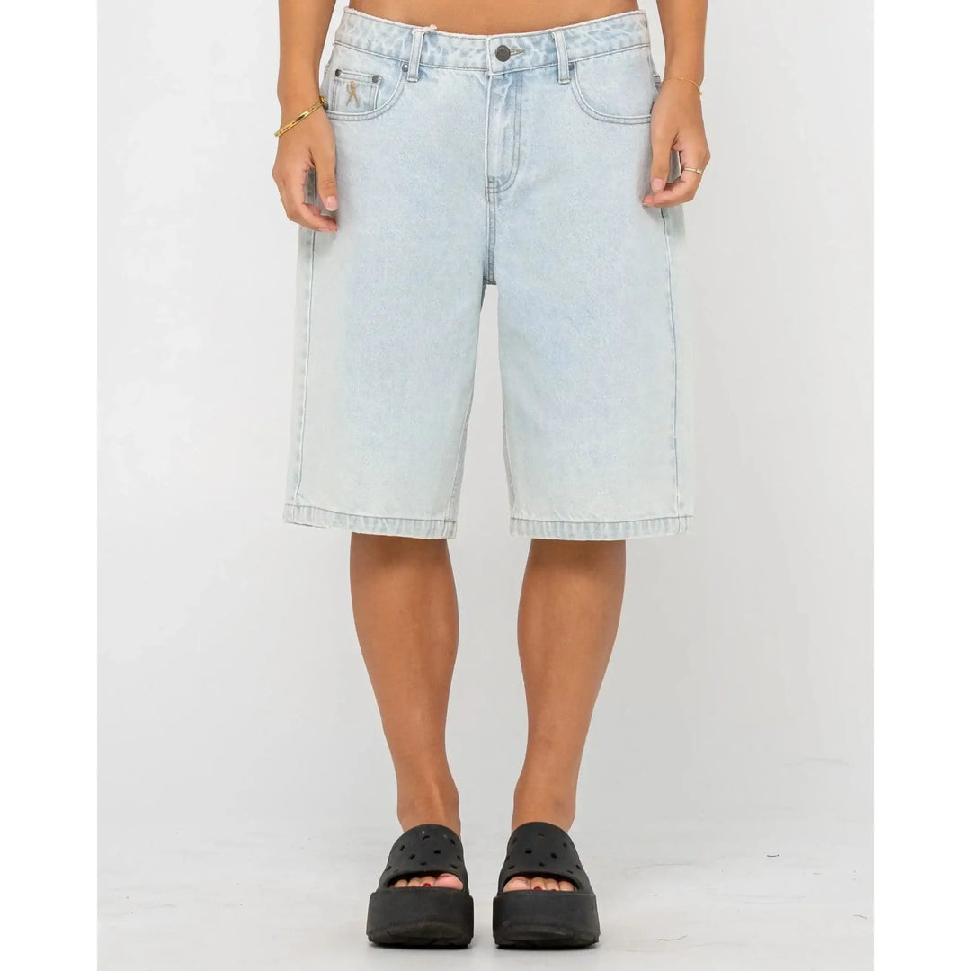 Rusty Bethany Baggy Low Rise Denim Jorts 