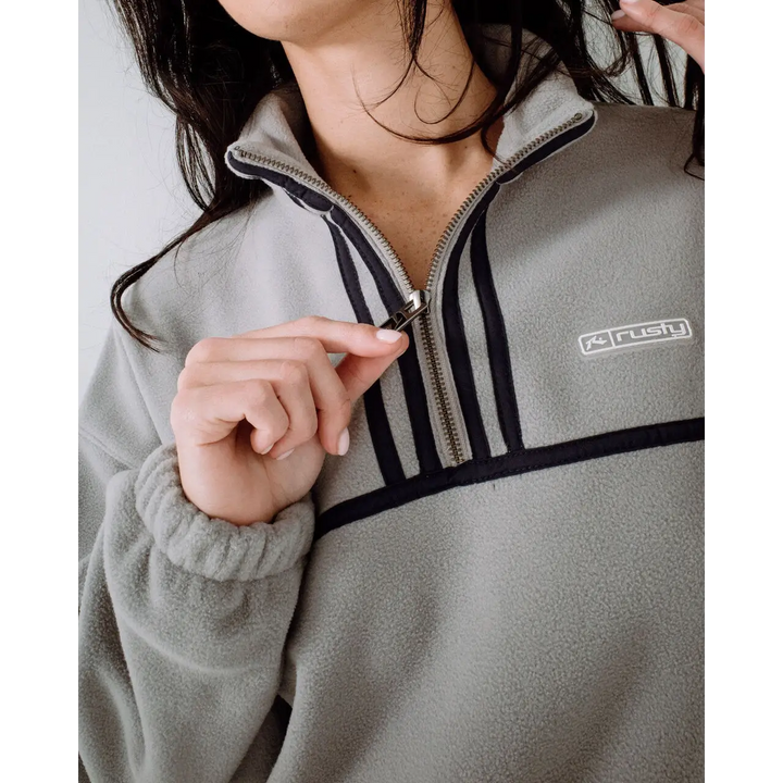 Rusty Bind Me Up Contrast Polar Fleece