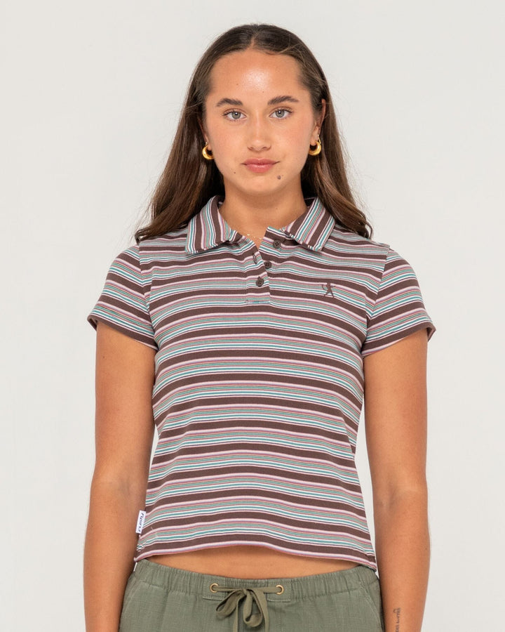 Rusty Blazed Stripe Polo Baby T-Shirt 
