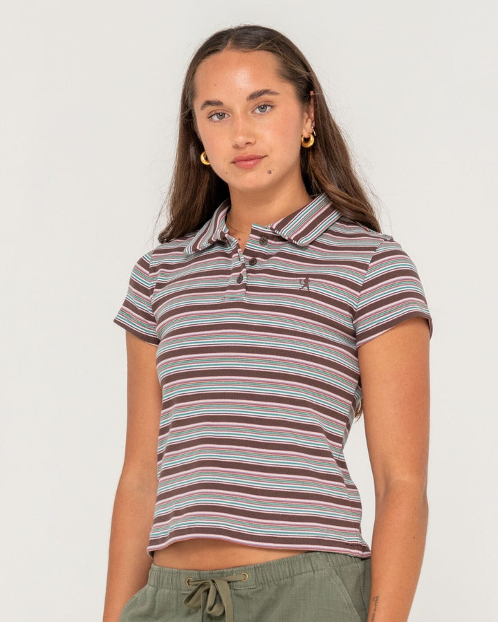 Rusty Blazed Stripe Polo Baby T-Shirt 