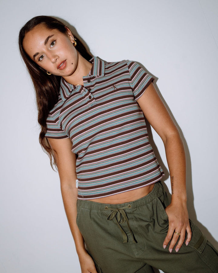 Rusty Blazed Stripe Polo Baby T-Shirt 