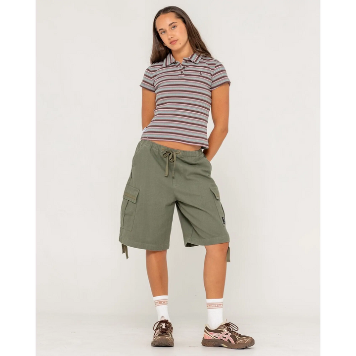 Rusty Blazed Stripe Polo Baby T-Shirt 