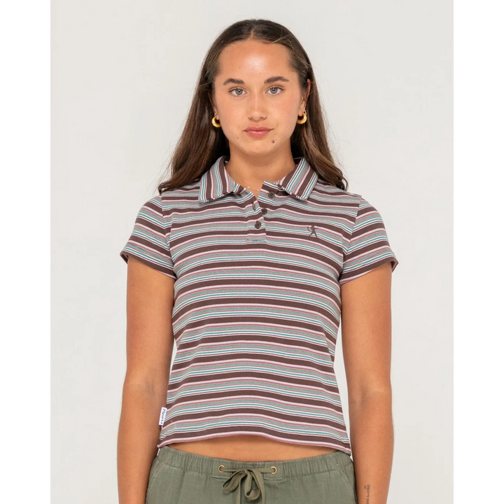 Rusty Blazed Stripe Polo Baby T-Shirt 