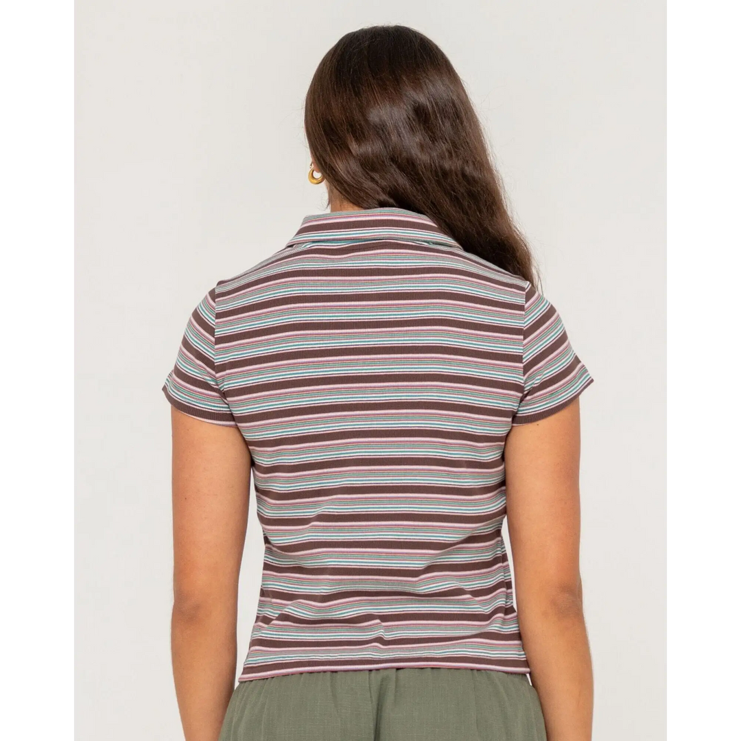 Rusty Blazed Stripe Polo Baby T-Shirt 
