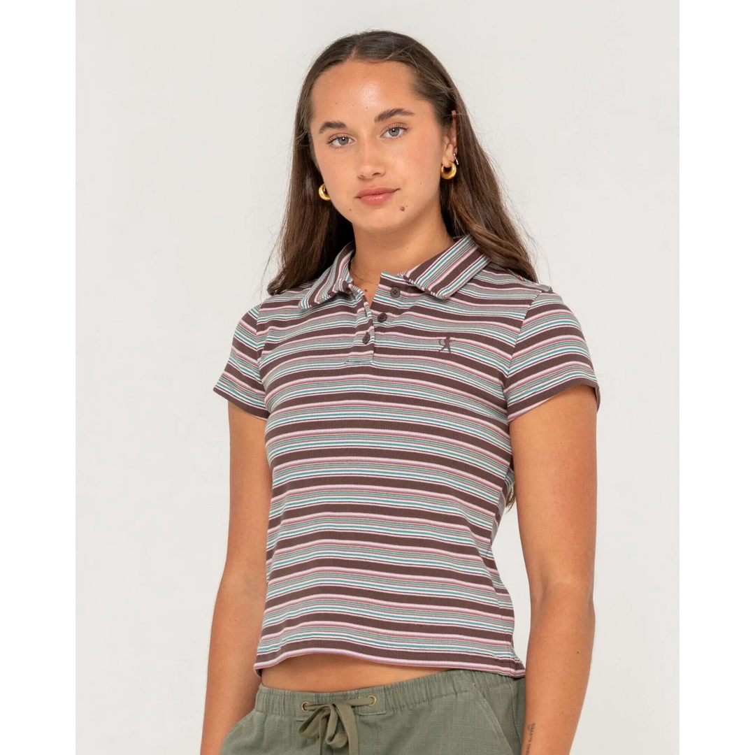 Rusty Blazed Stripe Polo Baby T-Shirt 