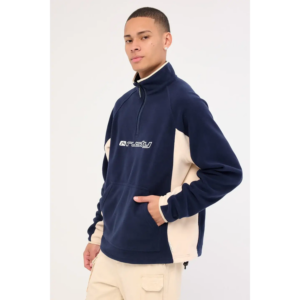 Rusty Blizzard Quarter Zip Polar Fleece