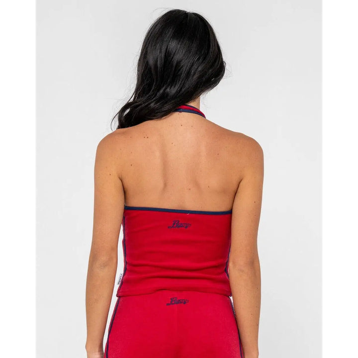 Rusty Bodhi Towelling Halter Neck Top 