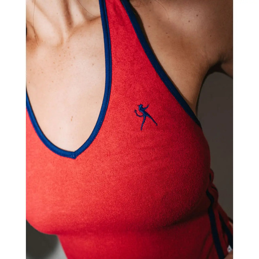 Rusty Bodhi Towelling Halter Neck Top 