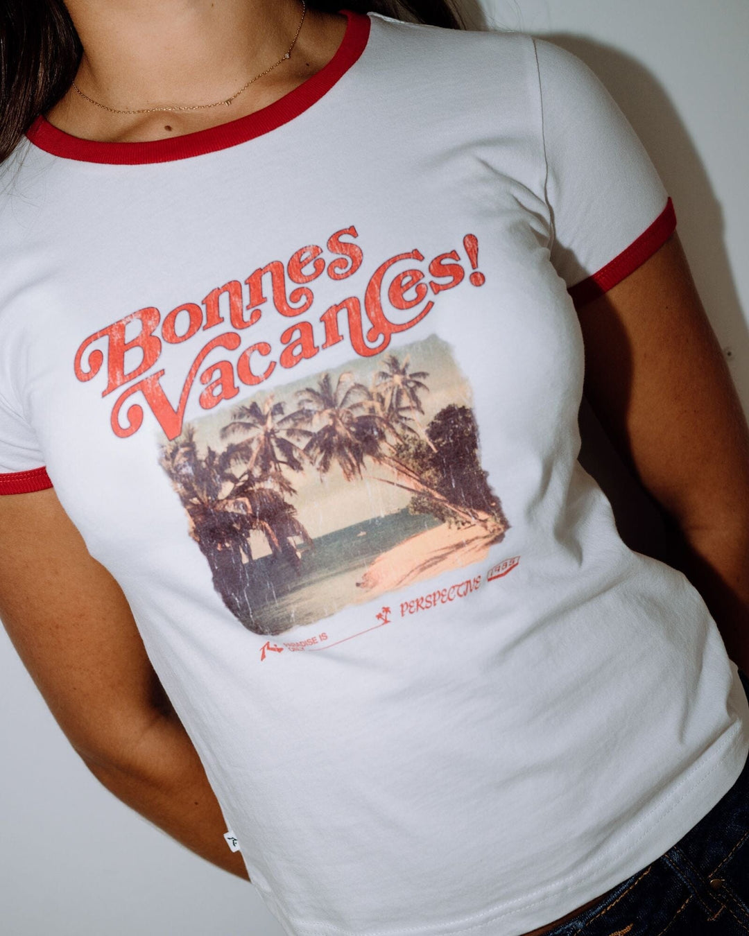 Rusty Bonnes Vacances Ringer T-Shirt 