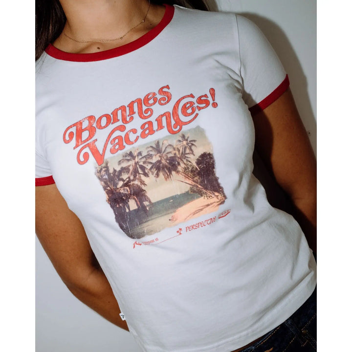 Rusty Bonnes Vacances Ringer T-Shirt 