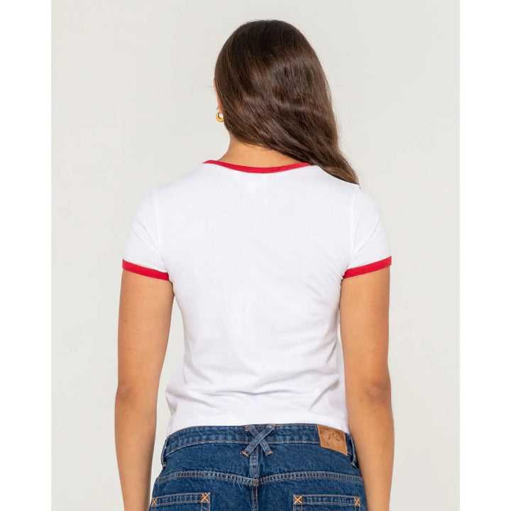 Rusty Bonnes Vacances Ringer T-Shirt 