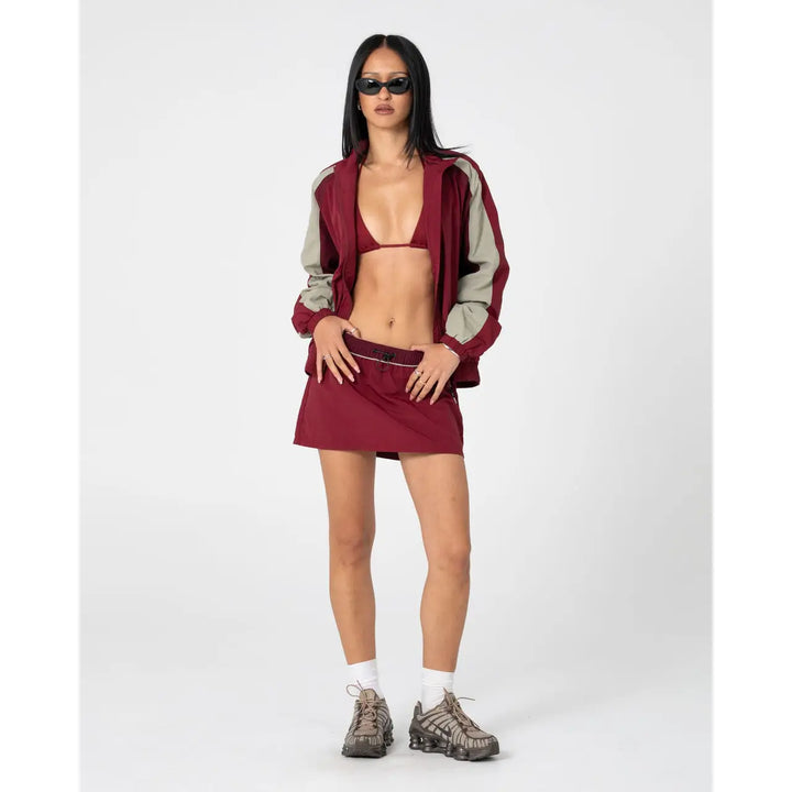 Rusty Breezy Wind Cheater Mini Skirt