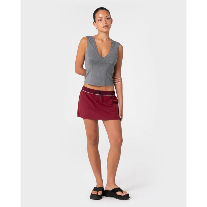 Rusty Breezy Wind Cheater Mini Skirt