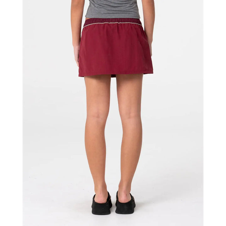 Rusty Breezy Wind Cheater Mini Skirt