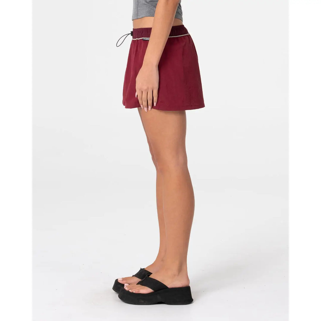 Rusty Breezy Wind Cheater Mini Skirt