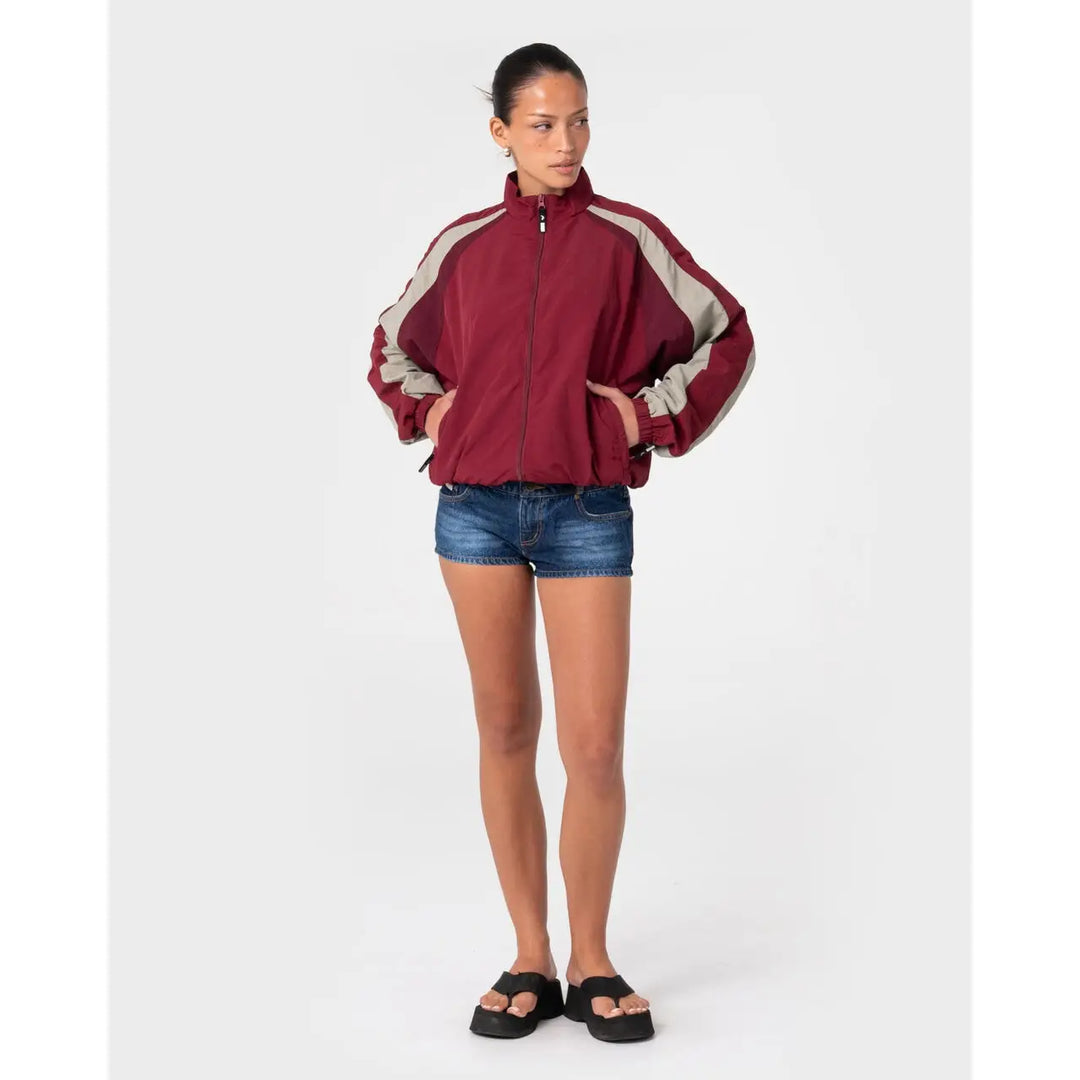 Rusty Breezy Wind Cheater Zip Through Jacket
