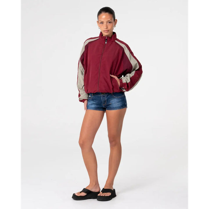 Rusty Breezy Wind Cheater Zip Through Jacket