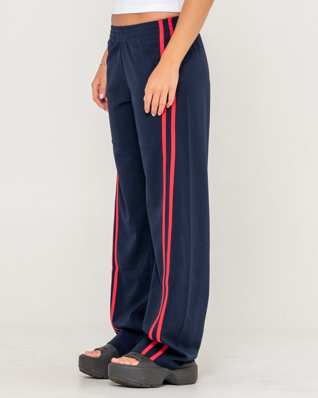 Rusty Bronson Side Stripe Low Rise Trackpants 