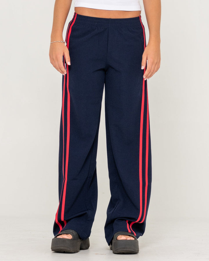 Rusty Bronson Side Stripe Low Rise Trackpants 