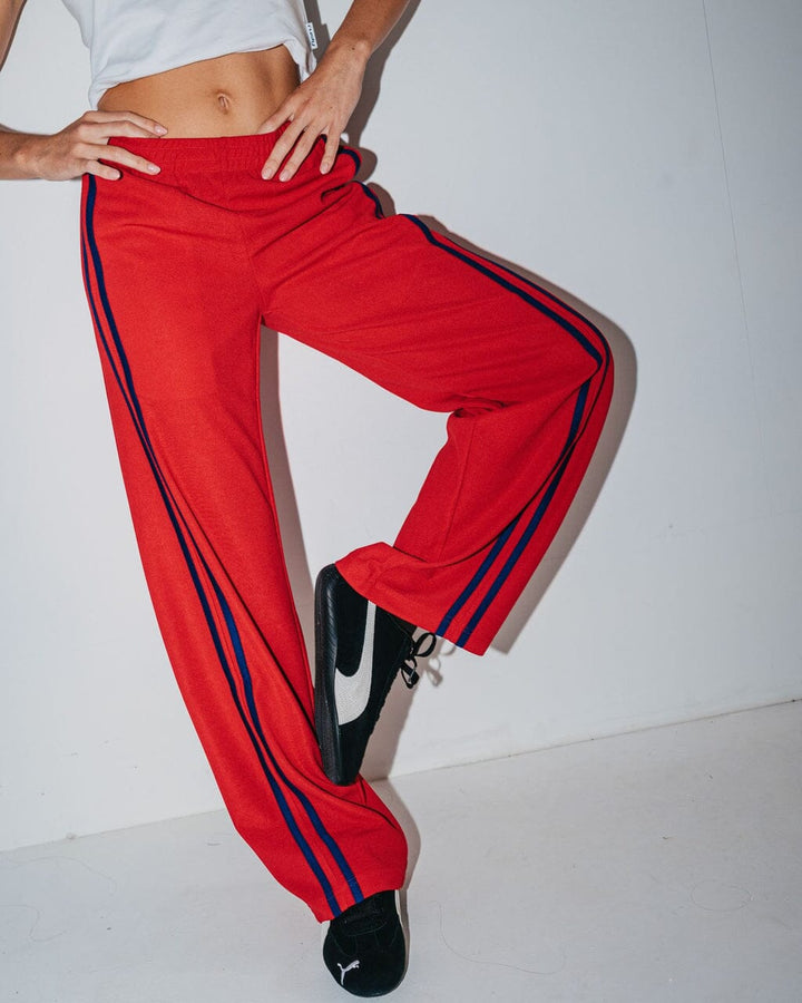 Rusty Bronson Side Stripe Low Rise Trackpants 