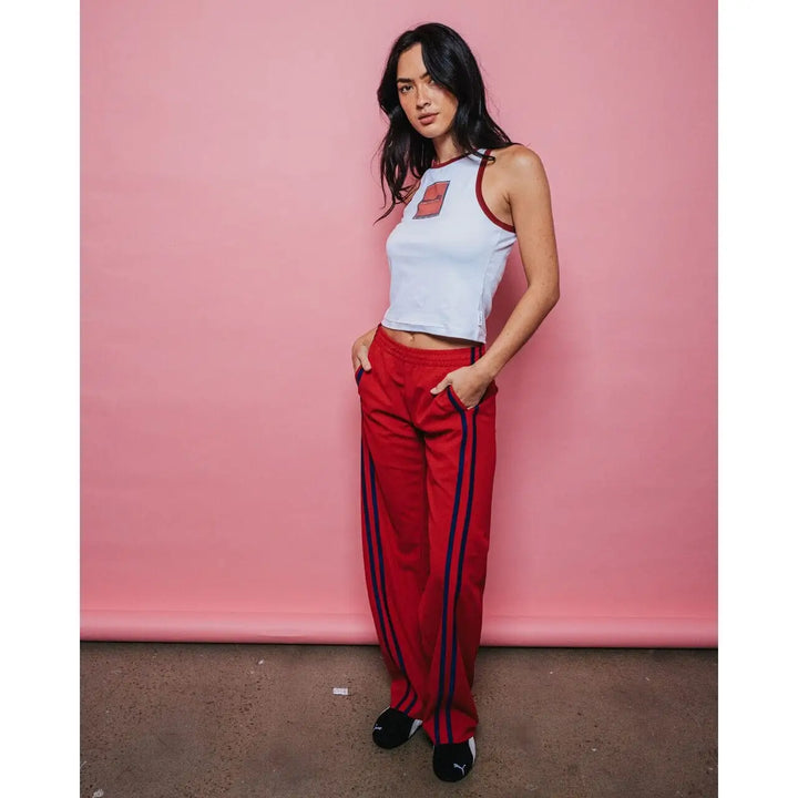 Rusty Bronson Side Stripe Low Rise Trackpants 