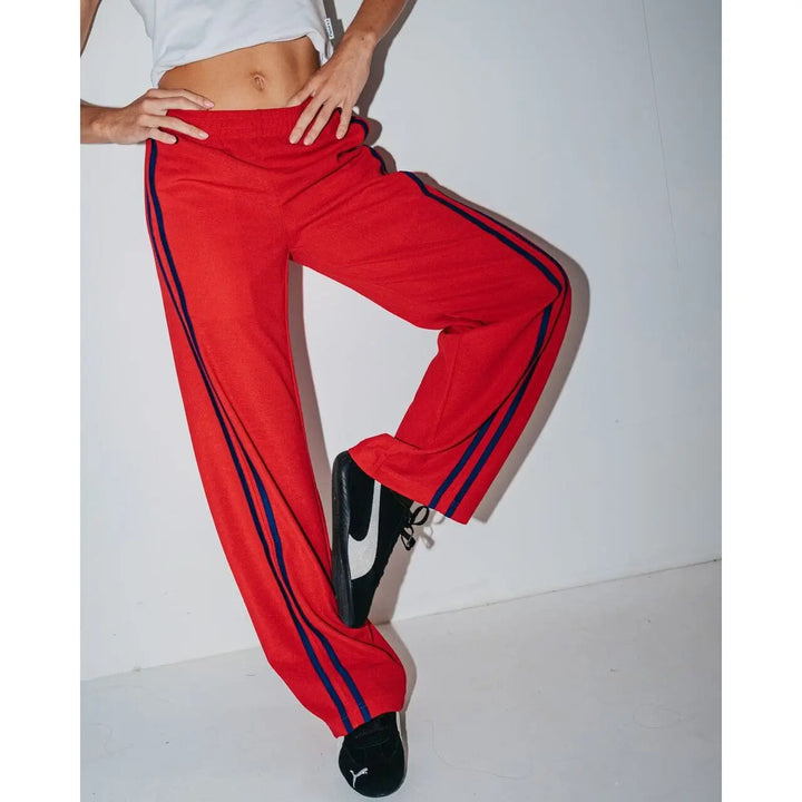 Rusty Bronson Side Stripe Low Rise Trackpants 