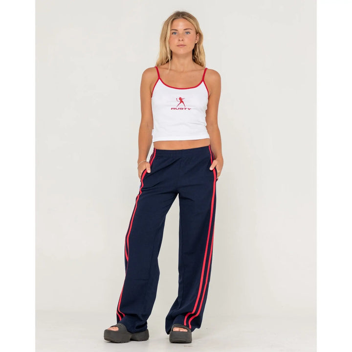Rusty Bronson Side Stripe Low Rise Trackpants 