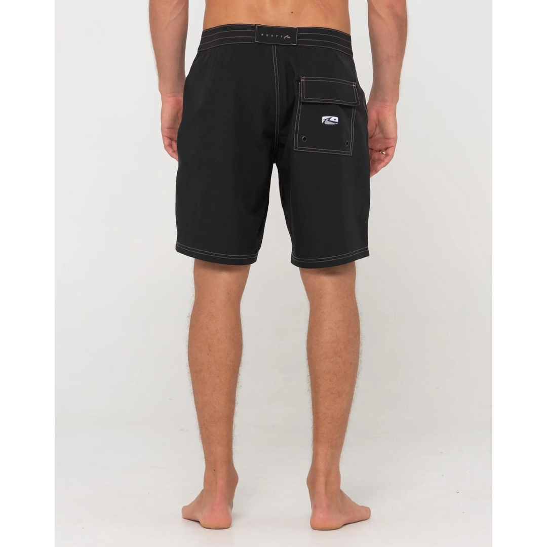 Rusty Burnt Rubber Fitted Boardshort 
