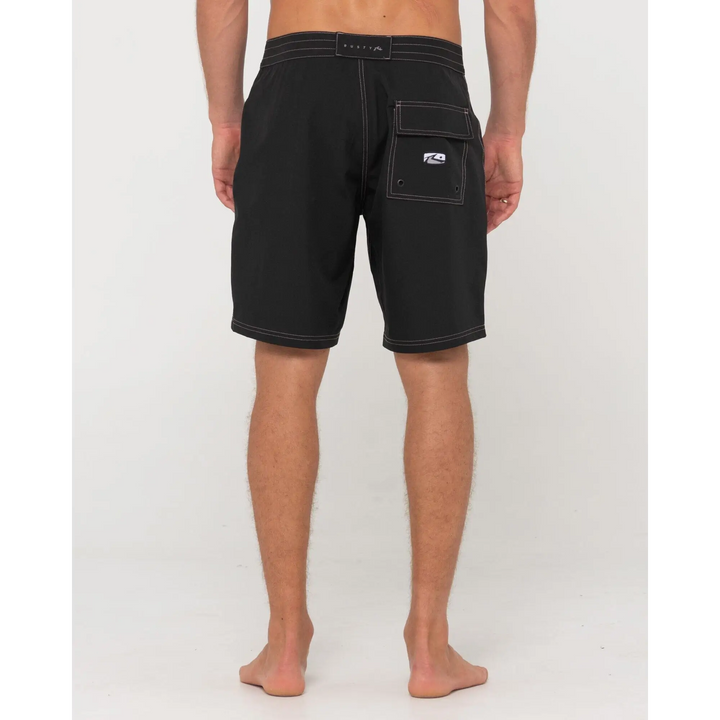 Rusty Burnt Rubber Fitted Boardshort 