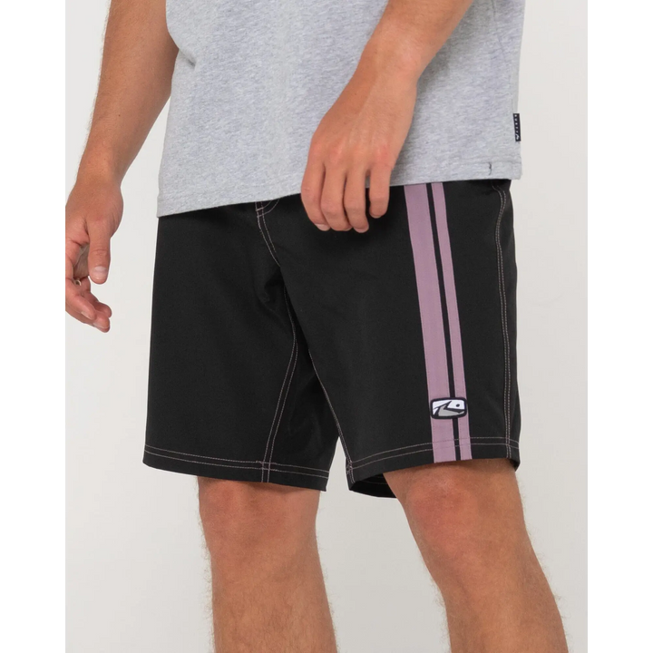 Rusty Burnt Rubber Fitted Boardshort 