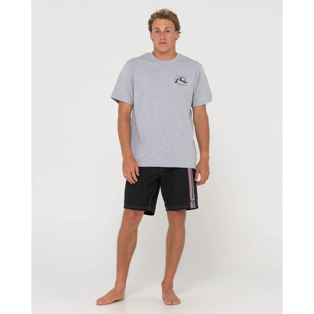 Rusty Burnt Rubber Fitted Boardshort 