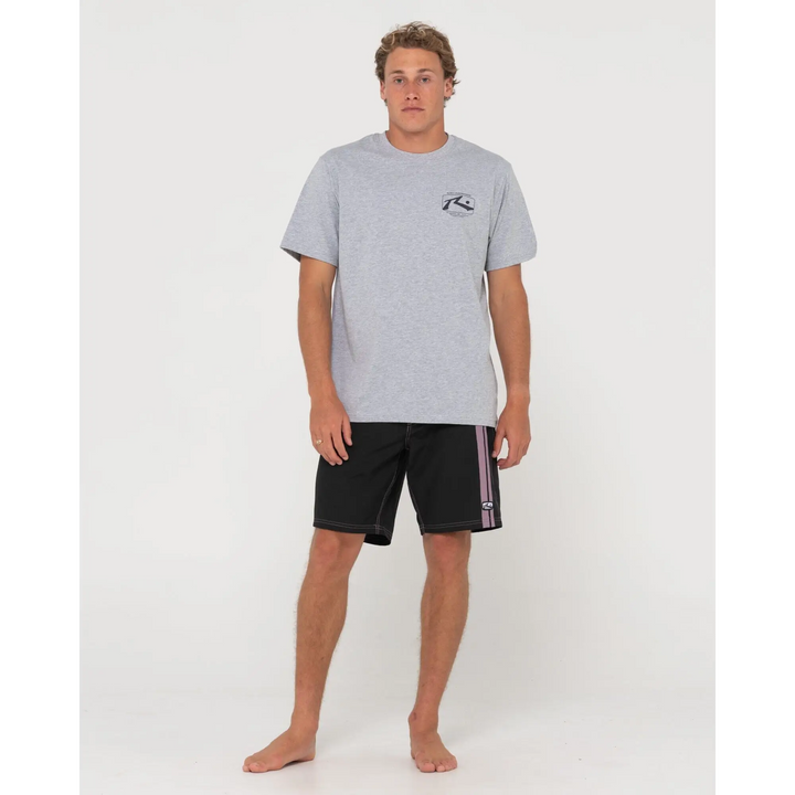 Rusty Burnt Rubber Fitted Boardshort 