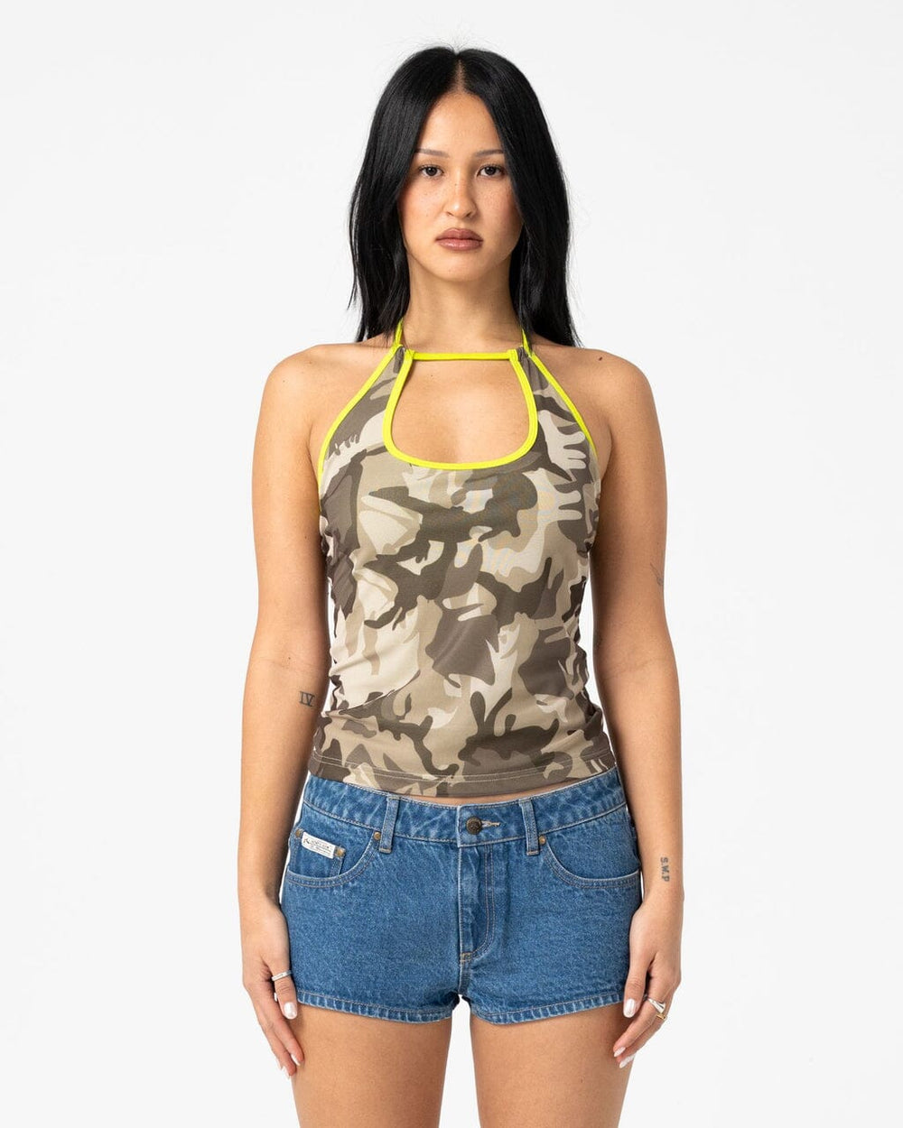 Rusty Camo Classics Halter Neck Top 