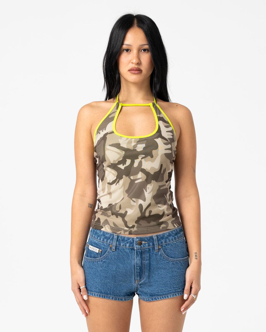 Rusty Camo Classics Halter Neck Top 