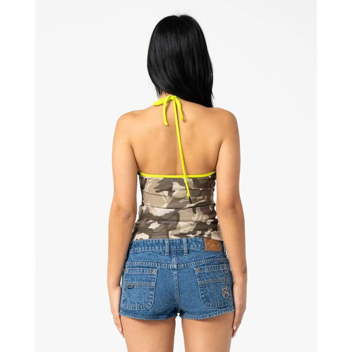 Rusty Camo Classics Halter Neck Top 