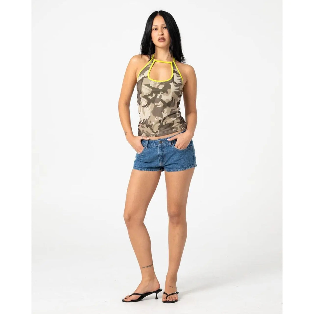 Rusty Camo Classics Halter Neck Top 