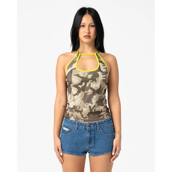Rusty Camo Classics Halter Neck Top 