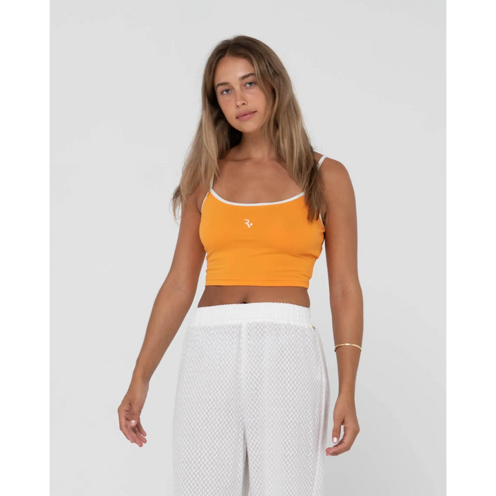 Rusty Charlie Retro Contrast Tank Top 