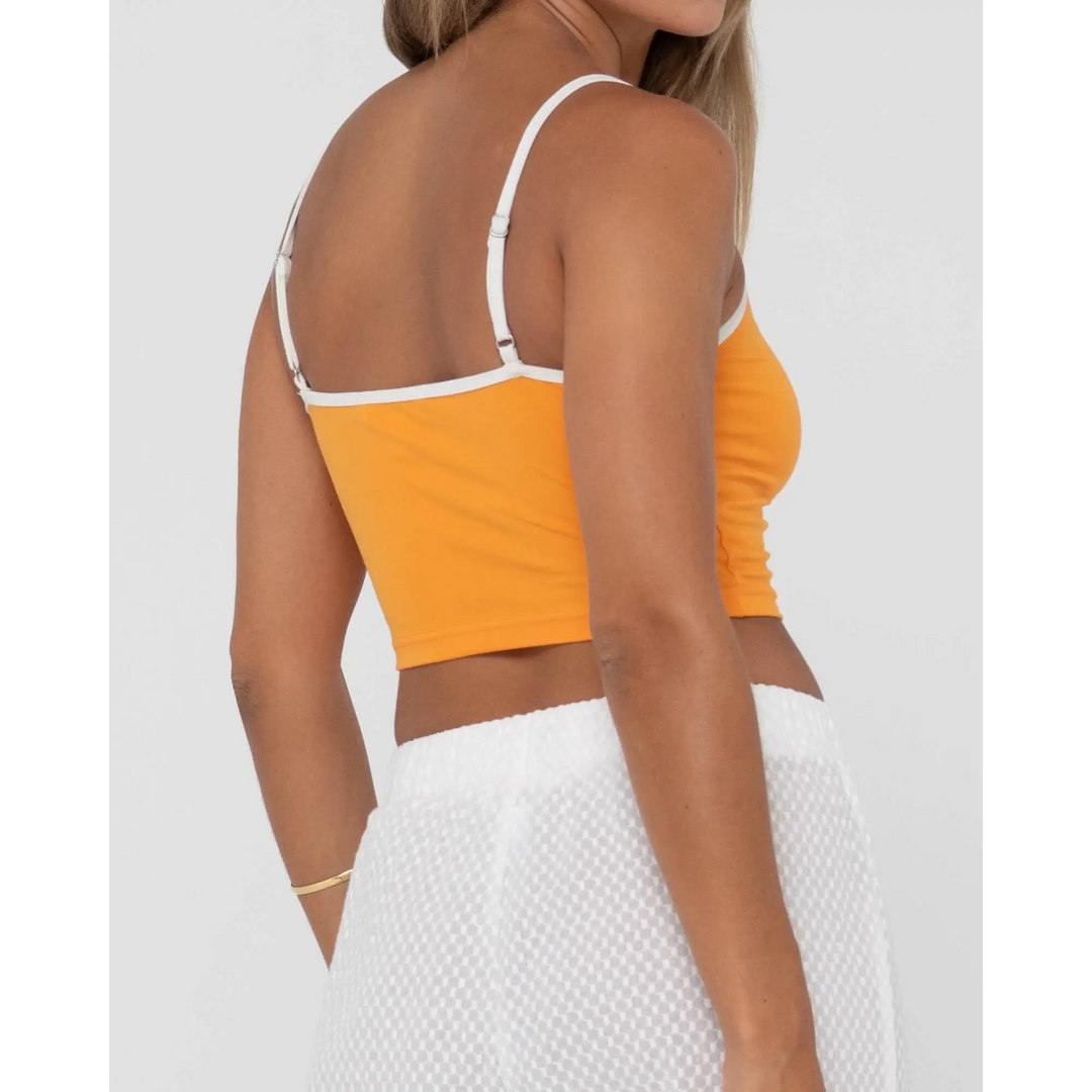 Rusty Charlie Retro Contrast Tank Top 