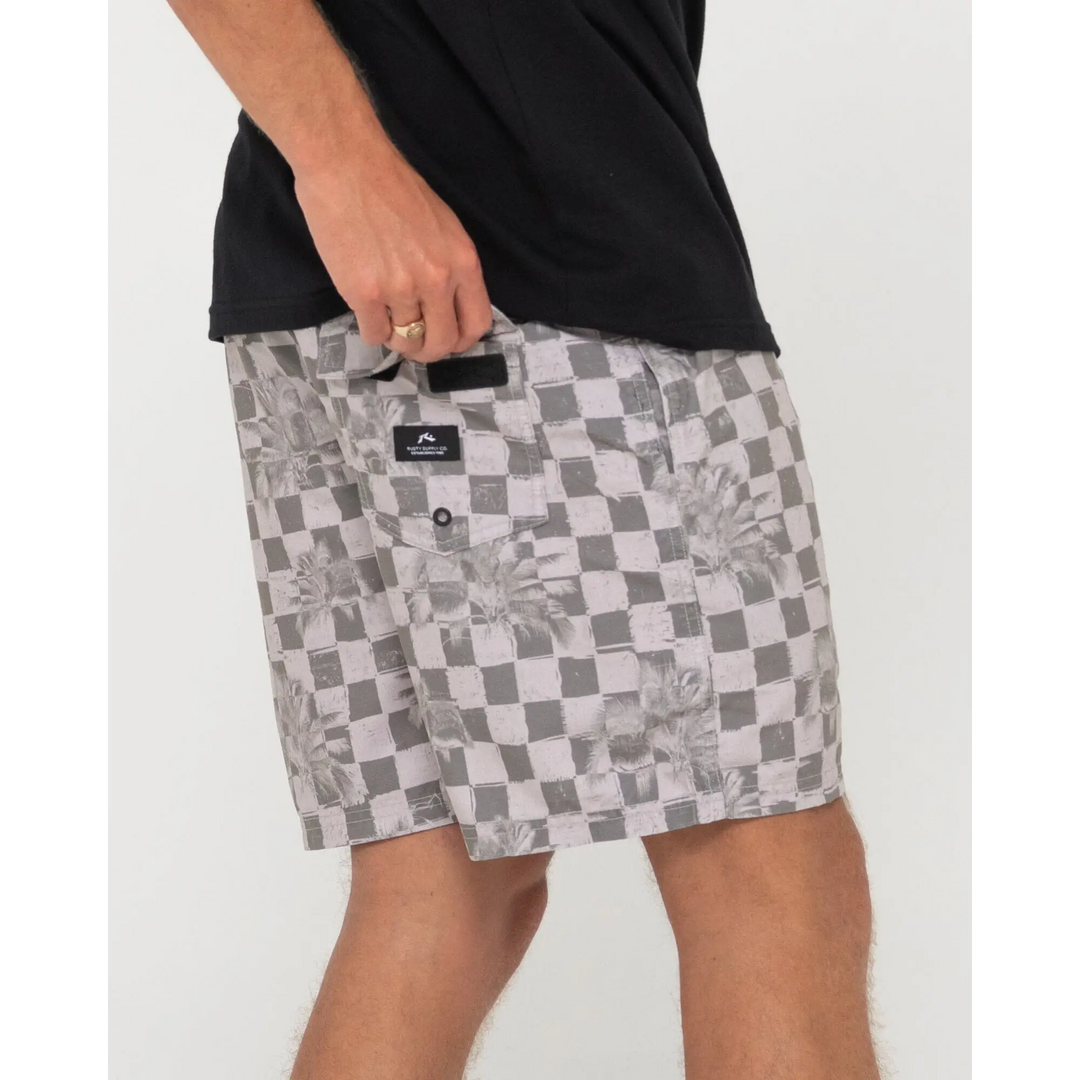 Rusty Check M8 Elastic Boardshorts 