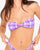 Rusty Checked Out Twist Bandeau Midi Bikini 