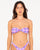 Rusty Checked Out Twist Bandeau Midi Bikini 