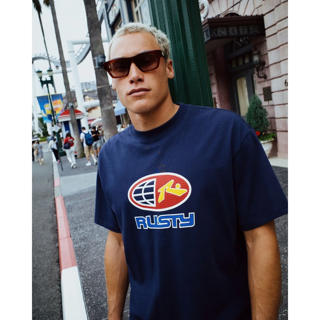 Rusty Coach Carter Relaxed Fit Heavy Graphic T-Shirt 