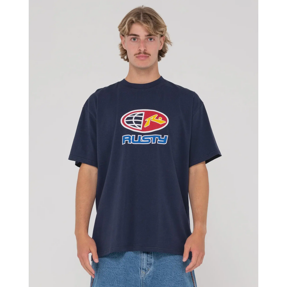 Rusty Coach Carter Relaxed Fit Heavy Graphic T-Shirt 