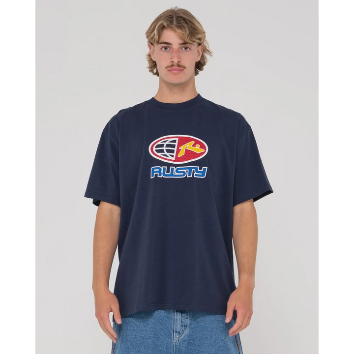 Rusty Coach Carter Relaxed Fit Heavy Graphic T-Shirt 