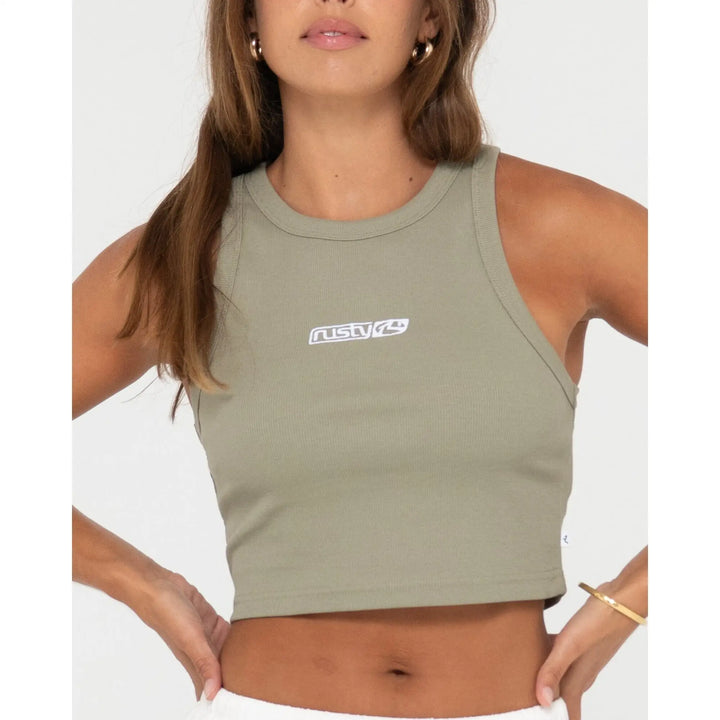 Rusty Contrast Racer Tank 