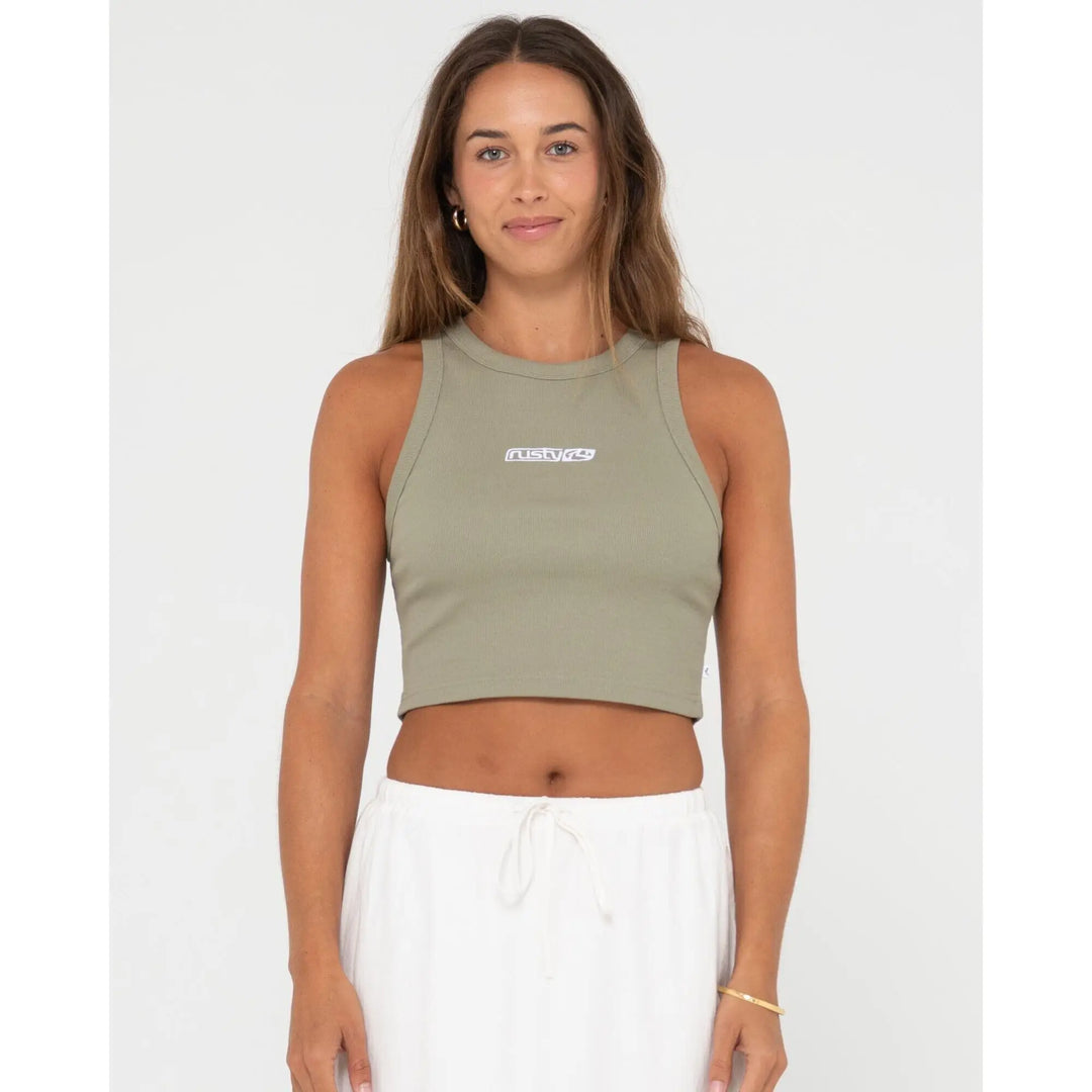 Rusty Contrast Racer Tank 